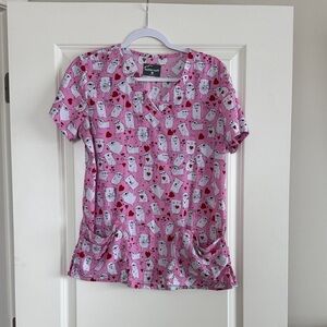 Valentine’s Day Cat & Dog Scrub Top